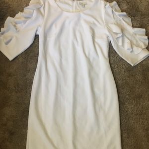 White tailored dress